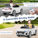 12V Licensed Audi SQ8 Kids Ride-On Car Toy with Remote Control and 3-Speed Settings Magic Cars 2