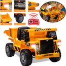 12V Battery Powered Kids Ride-On Construction Dump Truck Toy with Electric Bucket Magic Cars Variant 0