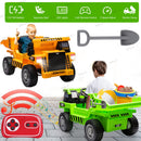 12V Battery-Powered Kids Ride-On RC Dump Truck Construction Tractor with Electric Bucket Magic Cars 1