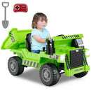 12V Battery Powered Kids Ride-On Electric Dump Truck Toy with 2.4G Remote Control and Functional Dump Bed Magic Cars 0