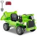 12V Battery Powered Kids Ride-On Electric Dump Truck Toy with 2.4G Remote Control and Functional Dump Bed Magic Cars 2
