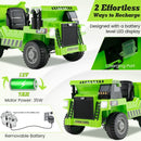 12V Battery Powered Kids Ride-On Electric Dump Truck Toy with 2.4G Remote Control and Functional Dump Bed Magic Cars 7