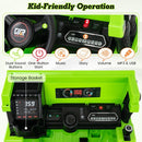 12V Battery Powered Kids Ride-On Electric Dump Truck Toy with 2.4G Remote Control and Functional Dump Bed Magic Cars 8
