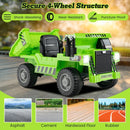 12V Battery Powered Kids Ride-On Electric Dump Truck Toy with 2.4G Remote Control and Functional Dump Bed Magic Cars 9