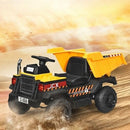 12V Battery-Powered Kids Ride-On Yellow Dump Truck with Electric Bucket and Dump Bed Magic Cars 1