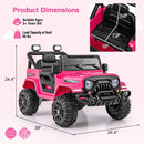12V Battery-Powered Kids Ride-On Truck Car Toy with Remote Control and Threaded Wheels, 3 Speed Settings Magic Cars 5