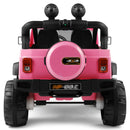 12V Pink and Black Kids Ride-On Truck with MP3, LED Lights, Remote Control, and Battery Cover Magic Cars 16
