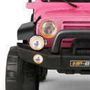 12V Pink and Black Kids Ride-On Truck with MP3, LED Lights, Remote Control, and Battery Cover Magic Cars 22