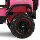 12V Pink and Black Kids Ride-On Truck with MP3, LED Lights, Remote Control, and Battery Cover Magic Cars 23