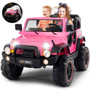 12V Pink and Black Kids Ride-On Truck with MP3, LED Lights, Remote Control, and Battery Cover Magic Cars Variant 0