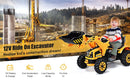 12V Battery-Powered Kids Ride-On Front Loader Excavator Dumper Truck Toy Magic Cars 11