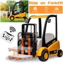 12V Battery Powered Kids Ride-On Forklift Car with Tent, Liftable Fork and Remote Control Magic Cars Variant 0