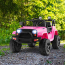 12V Battery Powered Kids Ride-On Truck with Remote Control and Headlights Magic Cars 1