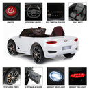 12V Bentley-Style Electric Ride-On Toy Car with Remote Control and LED Lights for Kids Magic Cars 1