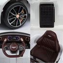 12V Bentley-Style Electric Ride-On Toy Car with Remote Control and LED Lights for Kids Magic Cars 6