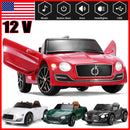 12V Bentley-Style Electric Ride-On Toy Car with Remote Control and LED Lights for Kids Magic Cars 8