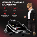 12V Black Electric Ride-On Bumper Car for Kids with Remote Control and 360° Rotation Magic Cars 4
