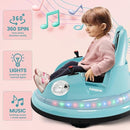 12V Kids Bumper Car with Remote Control, LED Lights, and 360-Degree Spin Magic Cars 4