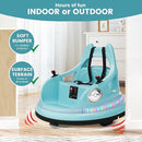 12V Kids Bumper Car with Remote Control, LED Lights, and 360-Degree Spin Magic Cars 7