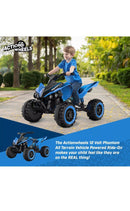 12V Blue Electric ATV Quad Cars for Kids Ages 3 to 6 Magic Cars 3