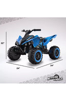 12V Blue Electric ATV Quad Cars for Kids Ages 3 to 6 Magic Cars 7