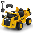 12V Licensed Kids Ride-On Caterpillar Dump Truck with Tiltable Bump Bed Yellow Magic Cars 3
