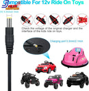 12V Power Supply Charger for Kids Ride-On Cars Class 2 Compatible with Kidzone Bumper Cars Magic Cars 3