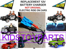 12V Kids Ride-On Car Charger Compatible with Trax, Dodge Ram, Police, Mini Cooper, Jeep, and VW Bug Models Magic Cars Variant 0