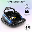 12V Kids Ride-On Bumper Car with Remote Control and 360-Degree Spin Magic Cars 6