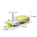 12V Kids Cleaning Go-Kart with 35W Motor and Front Mop Attachment for Easy Cleaning Magic Cars 1