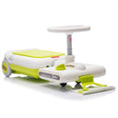 12V Kids Cleaning Go-Kart with Extendable Mop, 35W Motor, Adjustable Speed 1.86-2.49 MPH, Ages 3-6, Green Magic Cars 15