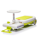 12V Kids Cleaning Go-Kart with Extendable Mop, 35W Motor, Adjustable Speed 1.86-2.49 MPH, Ages 3-6, Green Magic Cars 8