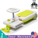 12V Kids Cleaning Go-Kart with Extendable Mop, 35W Motor, Adjustable Speed 1.86-2.49 MPH, Ages 3-6, Green Magic Cars Variant 0