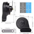 12V Compact Waterproof Car and Train Horn with High and Low Tones, Super Loud Magic Cars 4
