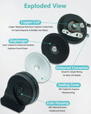 12V Slim Dual-Tone Automotive Horn Set with Powerful Bass Magic Cars 2