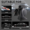12V Compact Waterproof Snail Horn Kit for Trucks Cars and Motorcycles Magic Cars 2