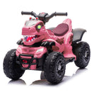 12V Bluetooth Dinosaur Ride-On ATV for Kids in Rose Pink with Music and 2WD Magic Cars 11