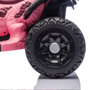12V Bluetooth Dinosaur Ride-On ATV for Kids in Rose Pink with Music and 2WD Magic Cars 7