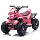 12V Bluetooth Dinosaur Ride-On ATV for Kids in Rose Pink with Music and 2WD Magic Cars Variant 0