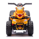 12V Yellow Dinosaur-Themed Ride-On ATV for Kids with Bluetooth Music and Microphone Magic Cars 19