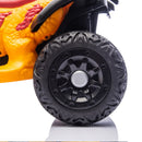 12V Yellow Dinosaur-Themed Ride-On ATV for Kids with Bluetooth Music and Microphone Magic Cars 5