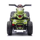 12V Kids' Dinosaur-Themed Ride-On ATV with Dual Drive, Bluetooth, USB, and LED Lights in Green Magic Cars 11