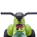 12V Kids' Dinosaur-Themed Ride-On ATV with Dual Drive, Bluetooth, USB, and LED Lights in Green Magic Cars 3