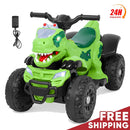 12V Electric Dinosaur ATV for Kids, 4-Wheel Ride-On Quad with Music, Bluetooth & LED Lights Magic Cars Variant 0