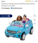 12V Disney Frozen Mercedes GLS 320 Powered Ride-On Car for Girls Ages 3 to 5 Magic Cars 2