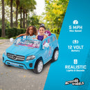 12V Disney Frozen Mercedes GLS 320 Electric Ride-On Car for Girls Ages 3+ with 5 MPH Speed Magic Cars 3