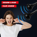 12V Dual Air Horn Kit with 150dB Loud Train Horns and Compressor in Black Magic Cars 3