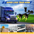 12V Dual Air Horn Kit with Super Loud Train and Truck Compressor System in Black Magic Cars 5