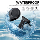 12V Dual-Tone Electric Snail Car Horn Kit Black Loud Waterproof Universal Magic Cars 6