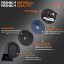 12V Dual-Tone Electric Snail Horn Super Loud Universal Vehicle Replacement Magic Cars 1